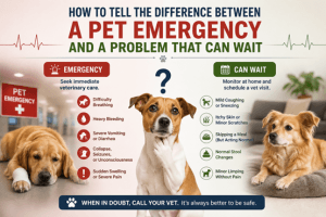 How to Tell the Difference Between a Pet Emergency and a Problem That Can Wait